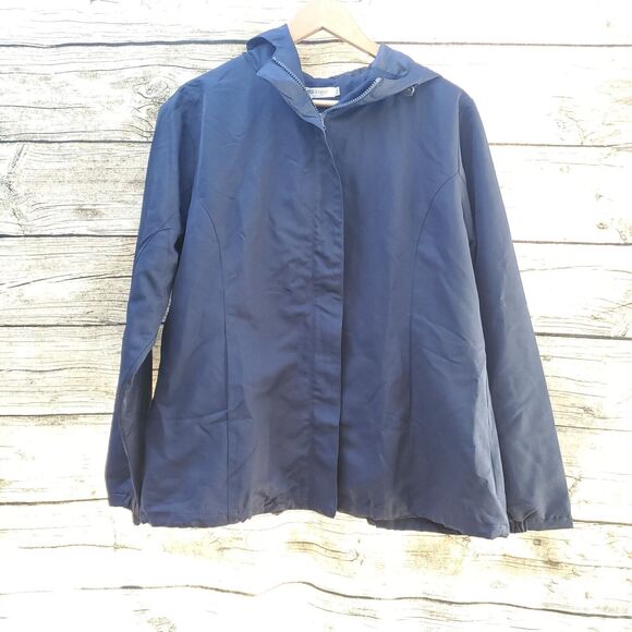 Women’s Raincoat Rainwear Active Waterproof Hooded Packable Rain Jacket, XXL - Picture 1 of 11